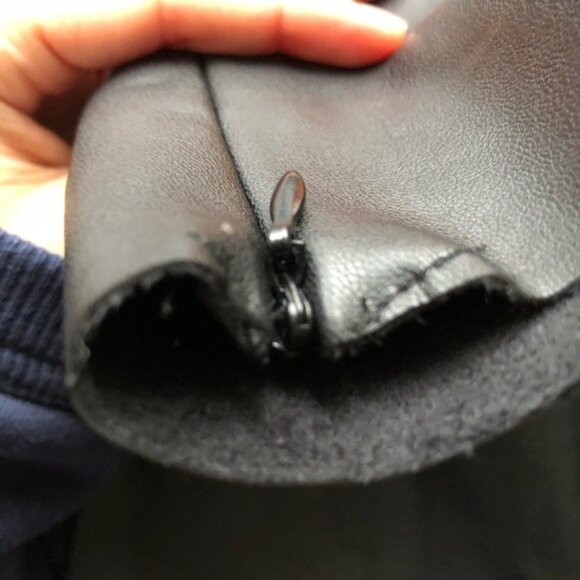 ZARA Black Faux-Leather Pants - Picture 8 of 9